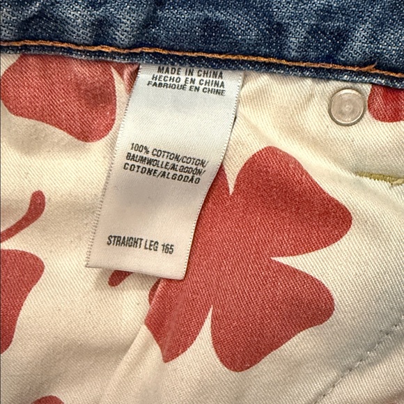 Lucky Brand Straight Leg 165 Relaxed Fit Jeans Medium Blue Fade 5-Pocket 38x31 - Picture 13 of 13